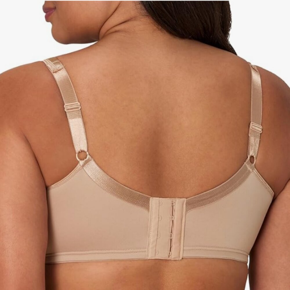 Playtex 18 Hour Silky Soft Smoothing Wireless Full Coverage Bra 40DD Beige 4803 - Picture 2 of 11